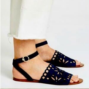 Tory Burch Navy Sandals